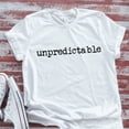 thumbnail image 1 of Sam Soft Unpredictable, White Short Sleeve T-Shirt Unisex Cotton Tee, Full Size S-5XL, 1 of 4