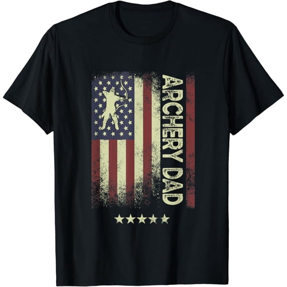 Sam Soft Usa American Flag - Archery Dad T-Shirt, Gift For Friend, Full Size S-5Xl