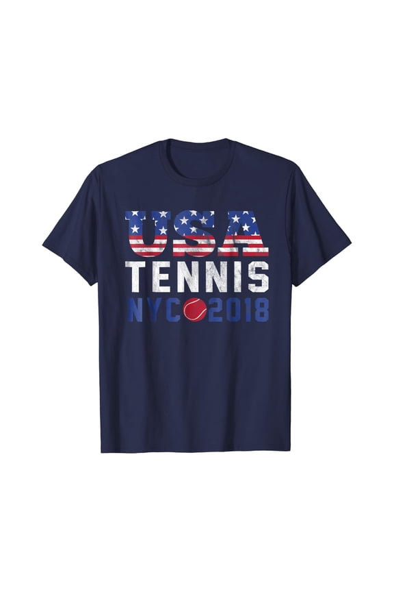 Usa Tennis Us New York 2018 Open T-Shirt Men Women Full Size S-5Xl
