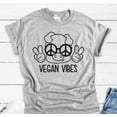 thumbnail image 1 of Sam Soft Vegan Vibes Gray Unisex Short Sleeve T-Shirt Unisex Cotton Tee, Full Size S-5XL, 1 of 4