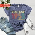 thumbnail image 1 of Sam Soft Vintage 1955 Tee, 70th Birthday Gift For Men, Vintage 1955 Original Part Tee, Born In 1955, 70th Birthday Gift For Women, 1955 Retro Shirt, 1 of 2