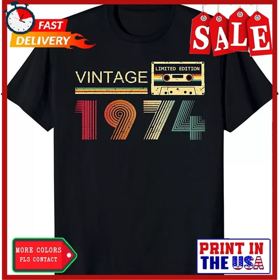 Sam Soft Vintage 1974 Theme For 50Th Birthday Party Gift Unisex T-Shirt