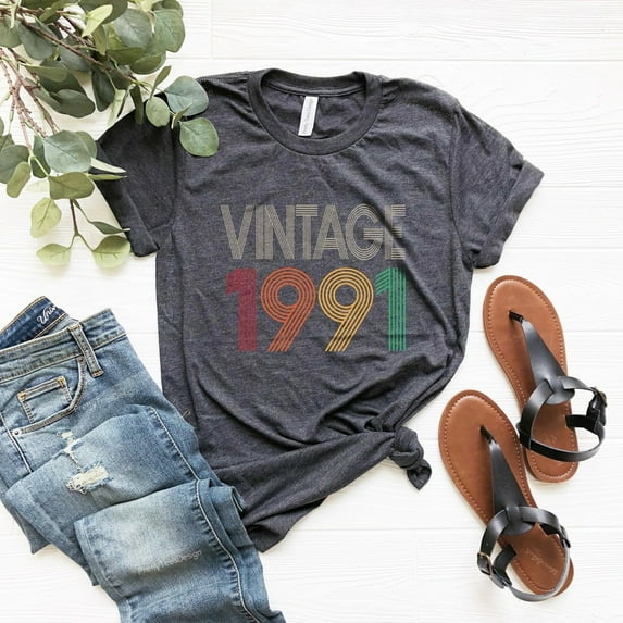 Sam Soft Vintage 1991 Shirt, 34th Birthday Gift For Women, 34th Birthday Shirt, 34th Birthday Woman, 34th Birthday Gift For Men, 34th Birthday Friend