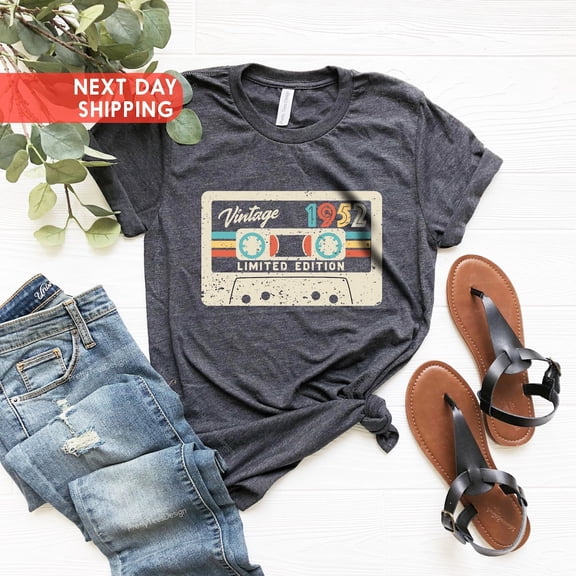 Sam Soft Vintage Casette 1952 Shirt, 73rd Birthday Shirt, 73rd Birthday Gift For Men, 73rd Birthday Gift For Women, 73rd Birthday Best Friend