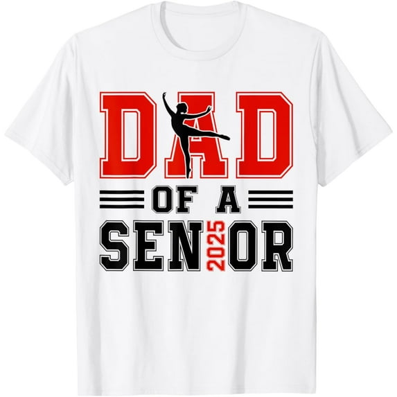 Sam Soft Vintage Dad Of A Senior 2025 Dance Ballet Dancer Dad 2025 T-Shirt Full Size S-5Xl