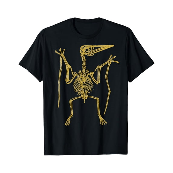 Sam Soft Vintage Dinosaur Pterodactyl Flying Dino Gold Cool T Shirt