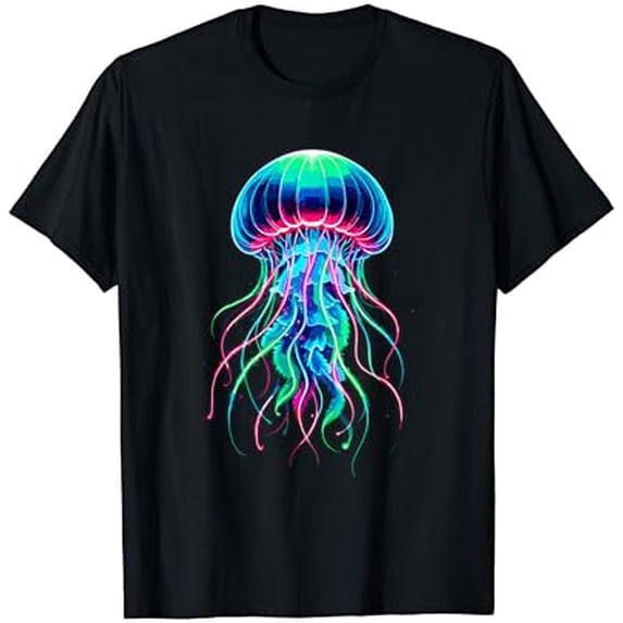 Sam Soft Vintage Jellyfish Scuba Diving Jellyfish Beach Jelly Fish T-Shirt