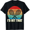 thumbnail image 1 of Sam Soft Vintage Retro I'D Hit That Tennis Racket Sport Ball Design T-Shirt Full Size S-5Xl, 1 of 5