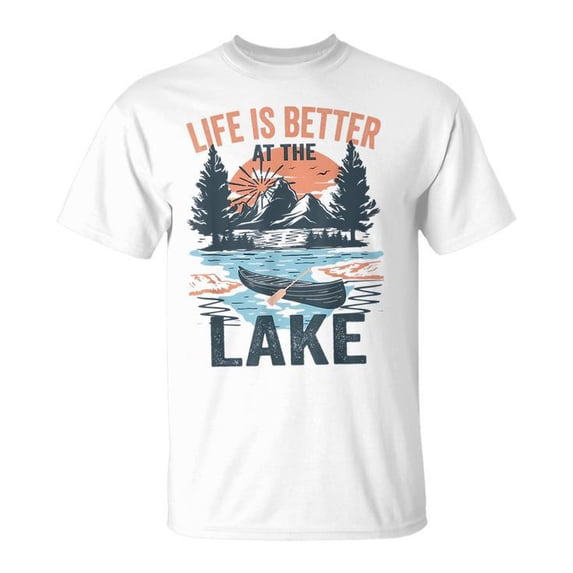 Sam Soft Vintage Retro Life Is Better At The Lake Lake Life Unisex T Shirt
