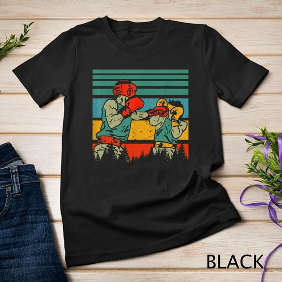 Sam Soft Vintage Retro Two Boxers Fighting Cool Boxer Boxing Player Unisex T-Shirt
