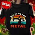 thumbnail image 1 of Sam Soft Vintage Sewer Sewing Sew Machine Pedal To Metal Shirt, 1 of 5