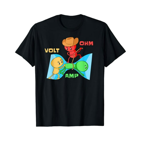 Sam Soft Volt Ohm Amp Physics Pun Student For Physicist T-Shirt, Gift For Friend, Full Size S-5Xl
