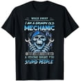 thumbnail image 1 of Sam Soft Walk Away I Am A Grumpy Old Mechanic I Have Anger Issues T-Shirt Full Size S-5Xl, 1 of 5