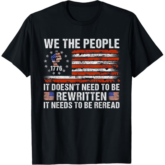 Sam Soft We The People American Flag Patriotic 1776 Usa Retro Gifts T-Shirt