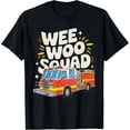 thumbnail image 1 of Sam Soft Wee Woo Squad Fire Truck Firefighter T-Shirt Full Size S-5XL, 1 of 5