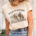 thumbnail image 1 of Sam Soft Wild Flowers Wild Horses Shirt, Wild Flowers Shirt, Country Girl Shirt, Country Concert Shirt, Western Shirt, Cowgirl Shirt, Shirt For Woman, 1 of 4