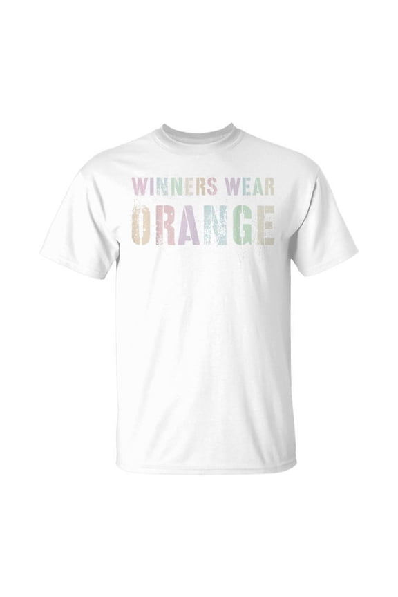 Winners Wear Orange Summer Camp Team Color War Game Event T Shirt