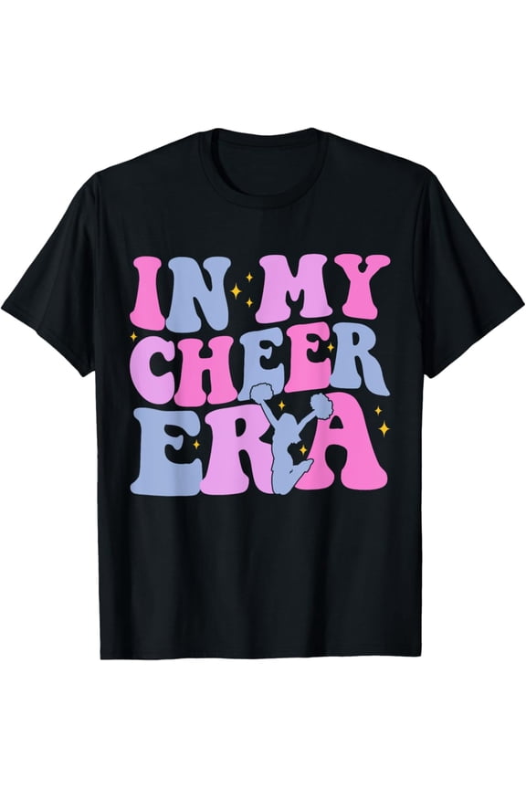 Women Girl In My Cheer Era Cheer Leader Cheerleading T-Shirt Full Size S-5Xl