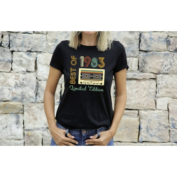 Sam Soft Womens 42Nd Birthday T-Shirt Gifts For Mam T Shirt 42 Years Old Best Of 1983 Unisex Cotton Tee, Full size S-5XL