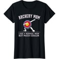 thumbnail image 1 of Sam Soft Womens Archery Mom Womens Compound Bow Unique Affordable Gift T-Shirt, Gift For Friend, Full Size S-5Xl, 1 of 5