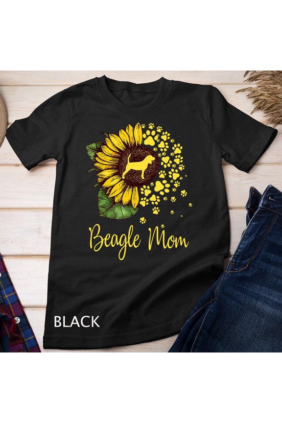 Womens Sunflower Bmom Dog Lover Gift Unisex T-Shirt