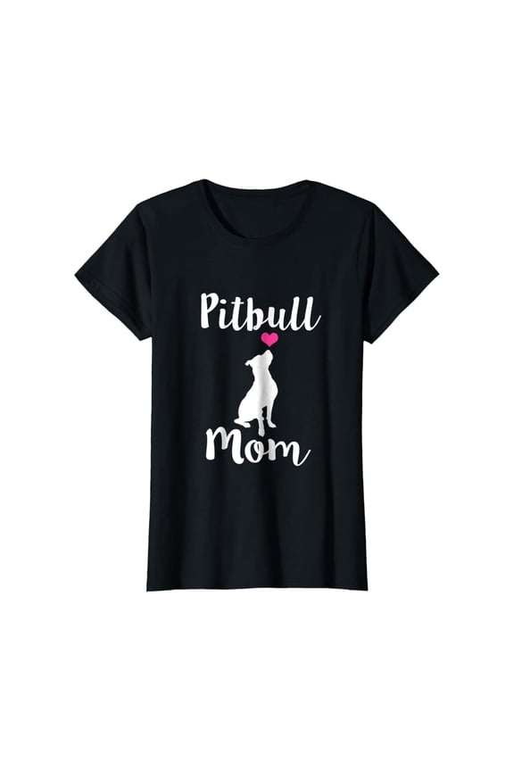 Womens Womens Mom T-shirt - Pit Bull Dog Mama Gift