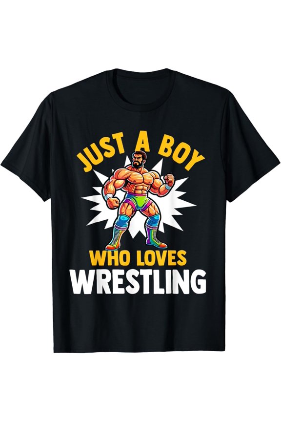 Wrestler Boy T-Shirt, Gift For Friend, Full Size S-5Xl