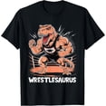 thumbnail image 1 of Sam Soft Wrestler Wrestlesaurus Dinosaur Wrestling T-Shirt, Gift For Friend, Full Size S-5Xl, 1 of 5