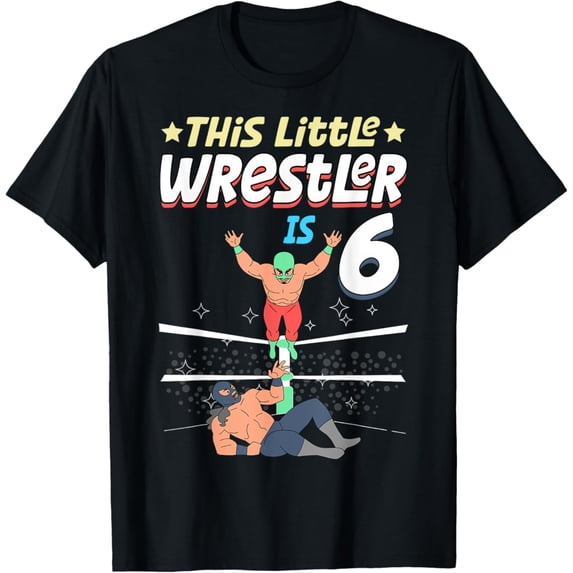Sam Soft Wrestling 6 Year Old Birthday Party 6Th Player T-Shirt, Gift For Friend, Full Size S-5Xl