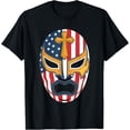 thumbnail image 1 of Sam Soft Wrestling Mask Usa American Flag Wrestler 4Th Of July T-Shirt, Gift For Friend, Full Size S-5Xl, 1 of 5