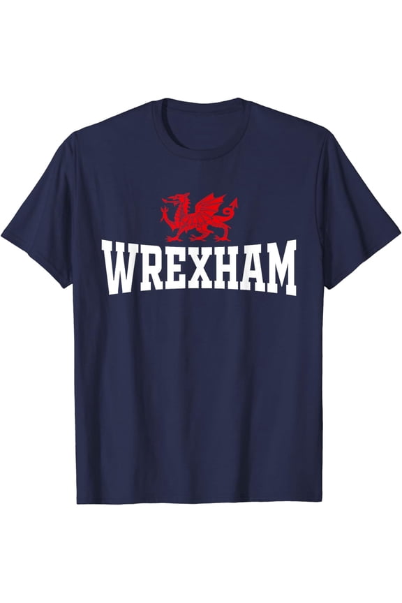 Wrexham Wales Red Dragon Wrecsam Cool England Unisex T-Shirt Full Size S-5XL