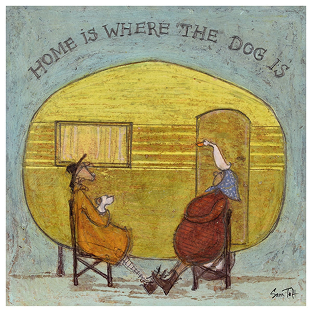 Sam Toft Home Is Where The Dog Is Print - Walmart.com