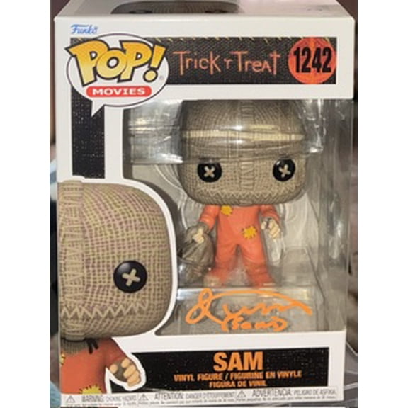 Sam Trick r Treat Signed & Quoted Funko Vinyl Figure