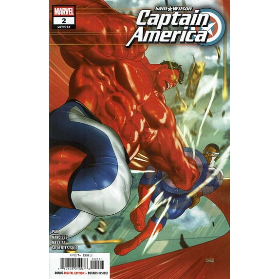 Sam Wilson, Captain America #2 VF ; Marvel Comic Book