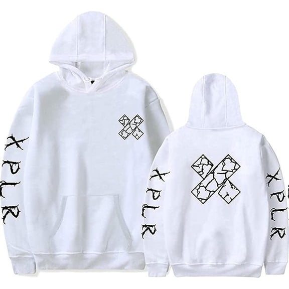 Sam and Col by Hoodie Merch Print Hooded Sweatshirt Trendy Pullover Hoodie for Men Women