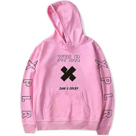 Sam and Col by Hoodie Merch Print Hooded Sweatshirt Trendy Pullover Hoodie for Men Women