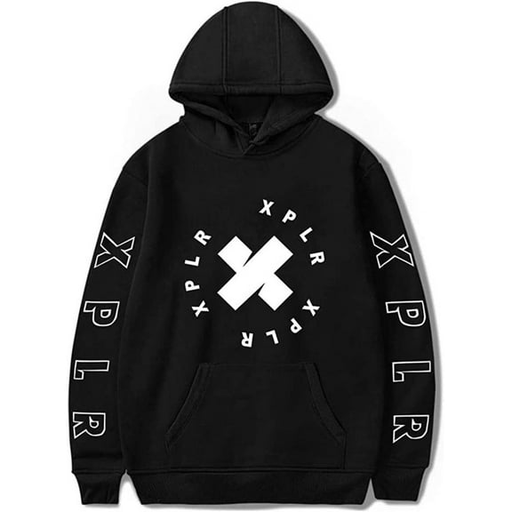 Sam and Col by Hoodie Merch Print Hooded Sweatshirt Trendy Pullover Hoodie for Men Women