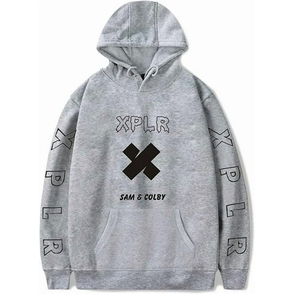 Sam and Col by Hoodie Merch Print Hooded Sweatshirt Trendy Pullover Hoodie for Men Women