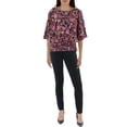 thumbnail image 1 of Sam and Jess Womens Floral Smocked Waist Blouse, 1 of 1