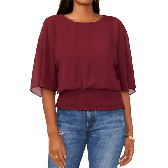 Sam and Jess Womens Smocked  Blouse