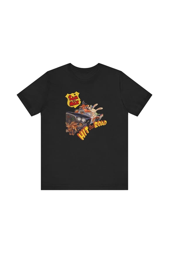 Sam and Max Hit The Road PC MS DOS Cover Art Unisex Jersey Short Sleeve Tee