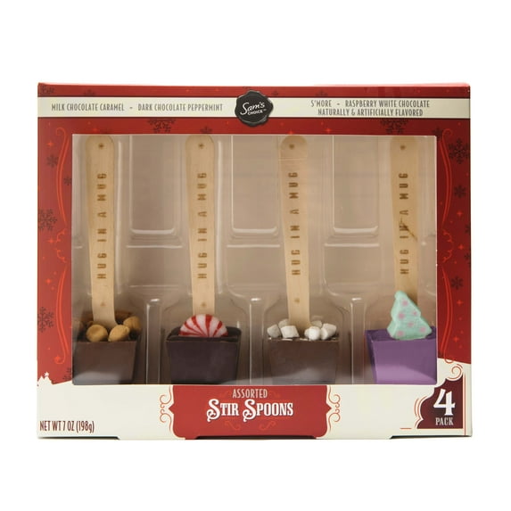 Sam's Choice Assorted Hot Cocoa Stir Spoons, 4 Pack