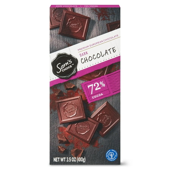 Sam's Choice 72% Cocoa Dark Chocolate, 3.5 oz