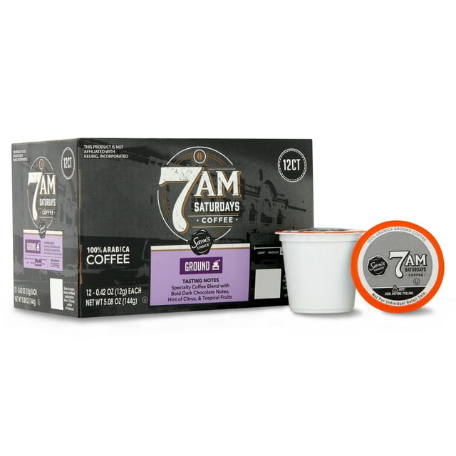 Sam's Choice 7am Saturday MediumDark Roast Keurig Coffee Pods, 12 Ct