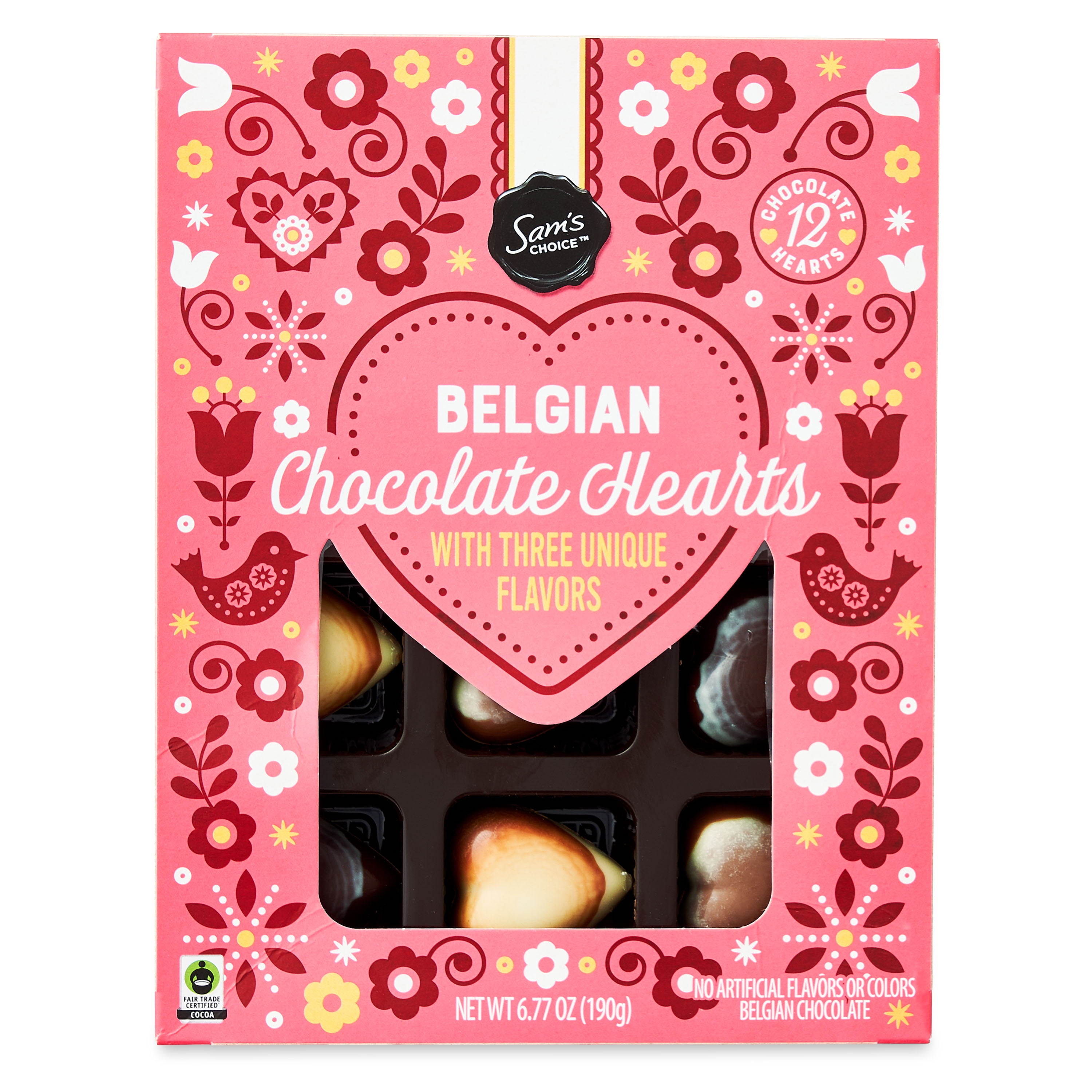 Sam's Choice Belgian Chocolate Hearts, 6.72 oz