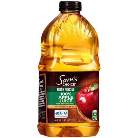 Sam's Choice Fresh Pressed 100% Apple Juice, 64 fl oz