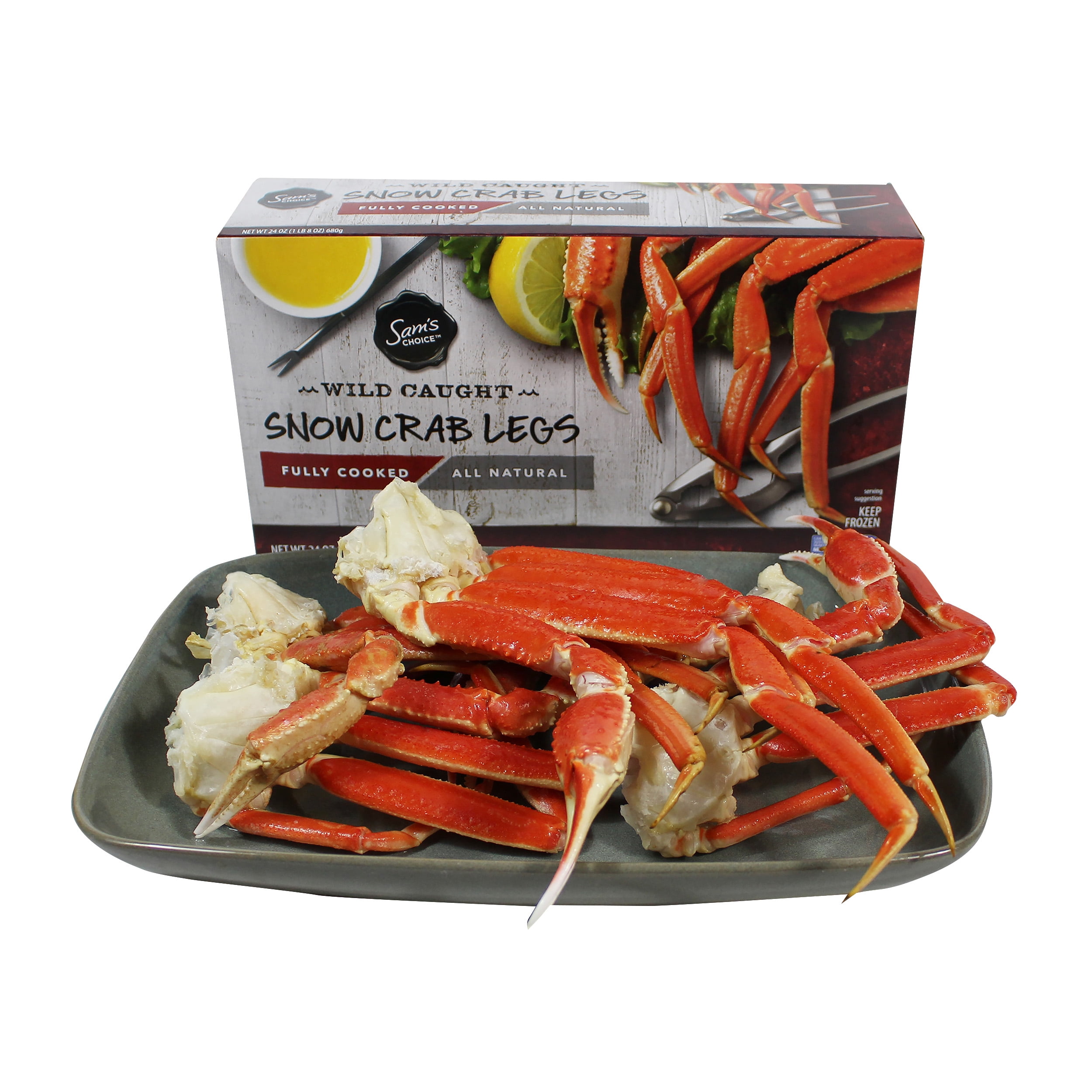 Sam's Choice Frozen Cooked Snow Crab Legs, 1.5 lb - Walmart.com