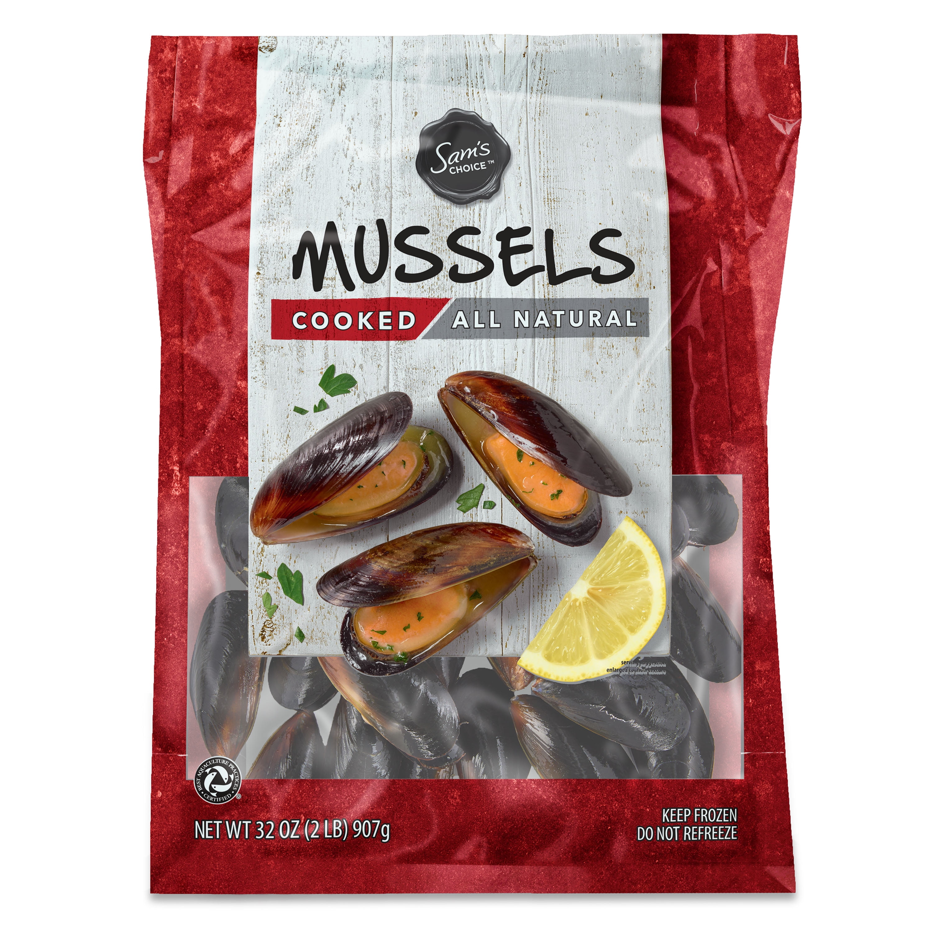 Sam's Choice Frozen Mussels, 2 lb