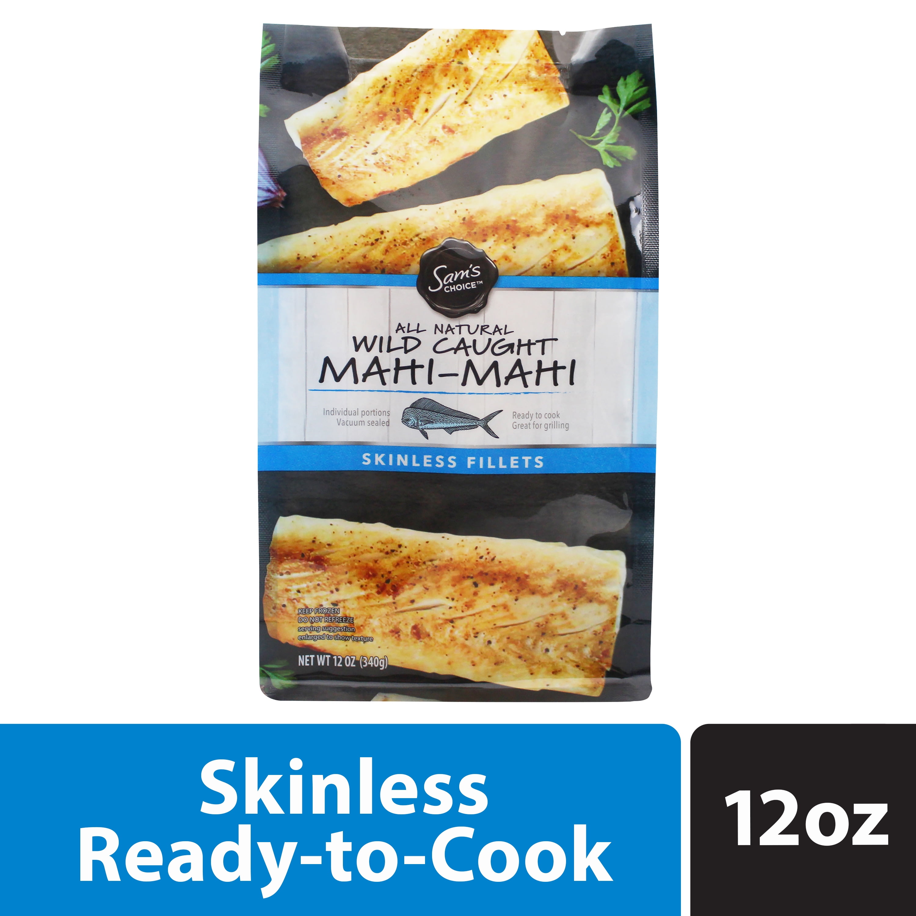 Sam's Choice Frozen Wild Caught MahiMahi Fillets, 12 oz