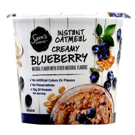 Sam's Choice, Instant Oatmeal, Creamy Blueberry, 1.9 oz